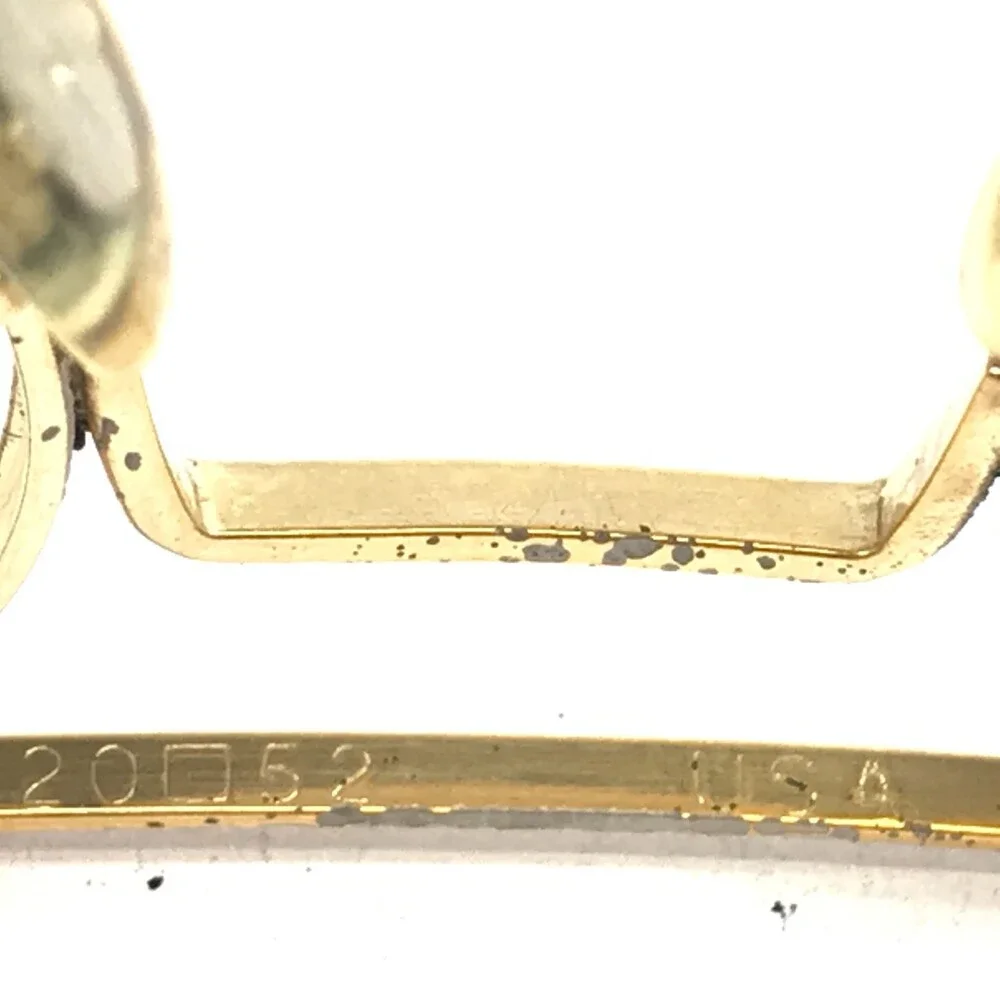 Vintage Command Sunglasses Frames USA 24K Gold Aviator Wire Rim 52-20-140